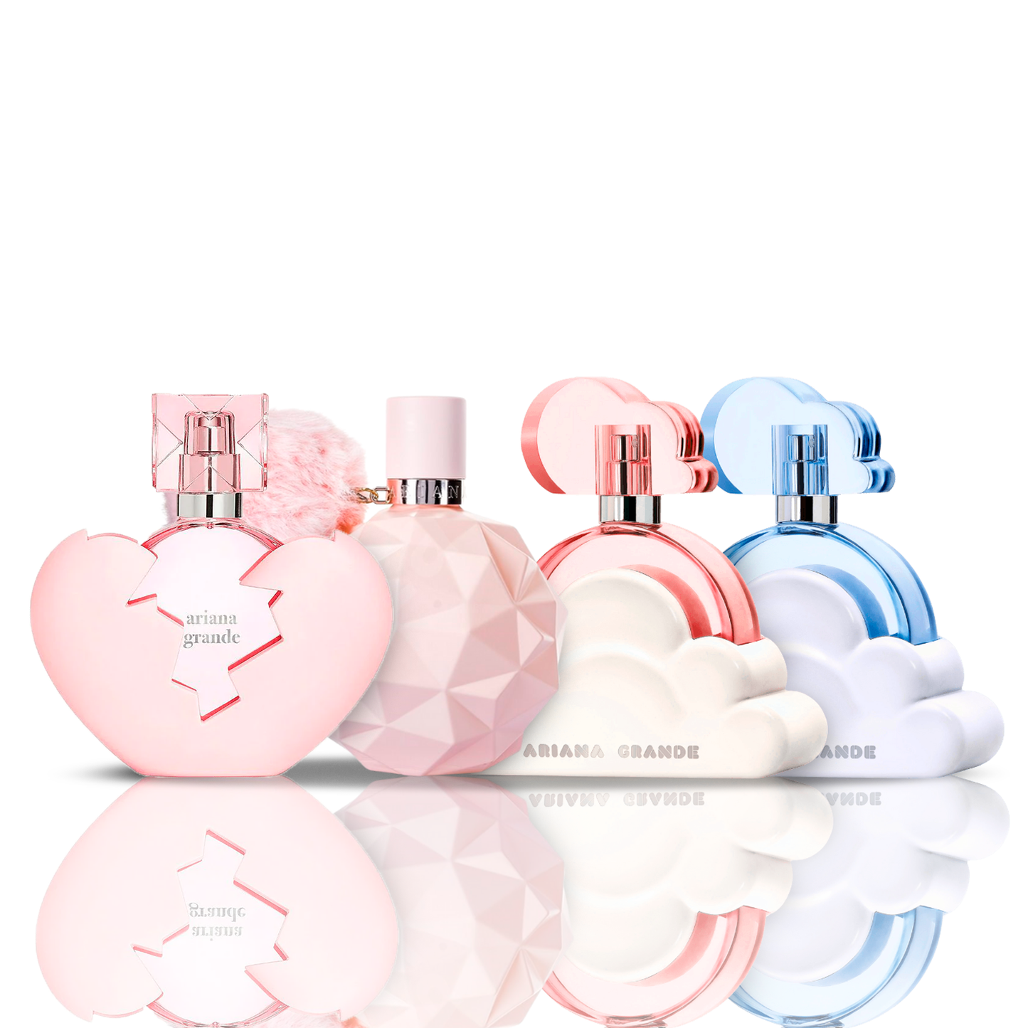 Set de 4 parfumrui | Ari + Cloud + Cloud Pink + Thank U Next Ariana Grande 100 ml