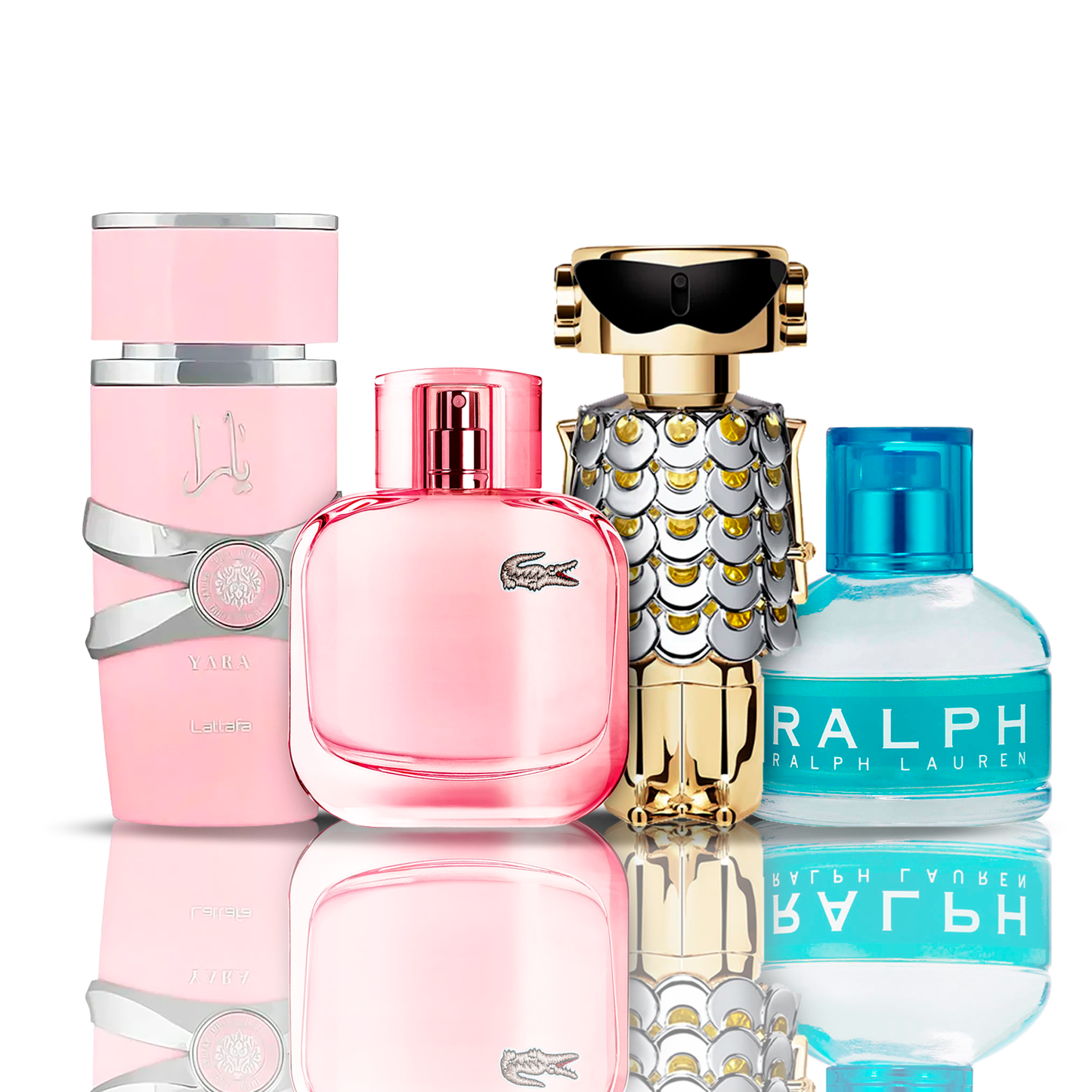 Set de 4 parfumrui | Fame + Yara + Lacoste Sparkling + Ralph Lauren 100 ml
