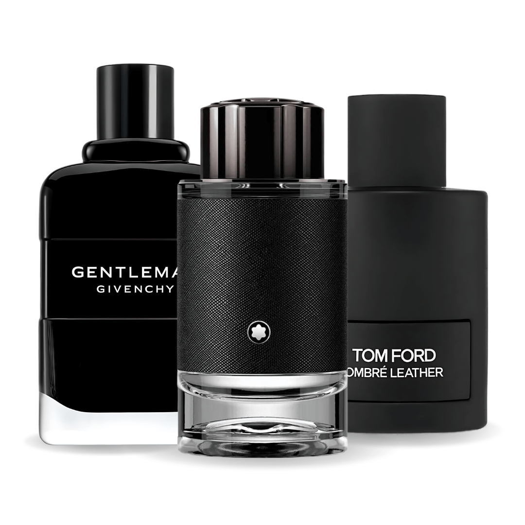 Set de 3 parfumuri | Tom Ford Ombre Leather + Givenchy Gentleman + Montblanc Explorer 100 ml