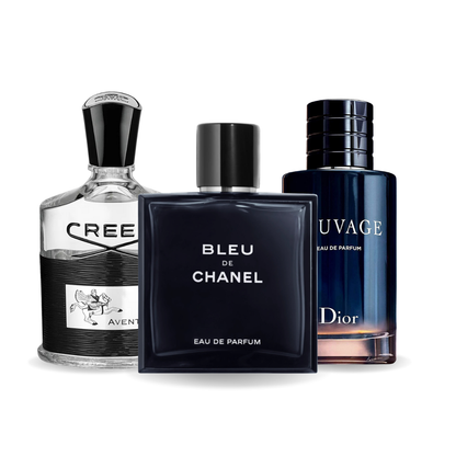Set de 3 parfumuri | Creed Aventus + Bleu de Chanel + Dior Sauvage 100 ml