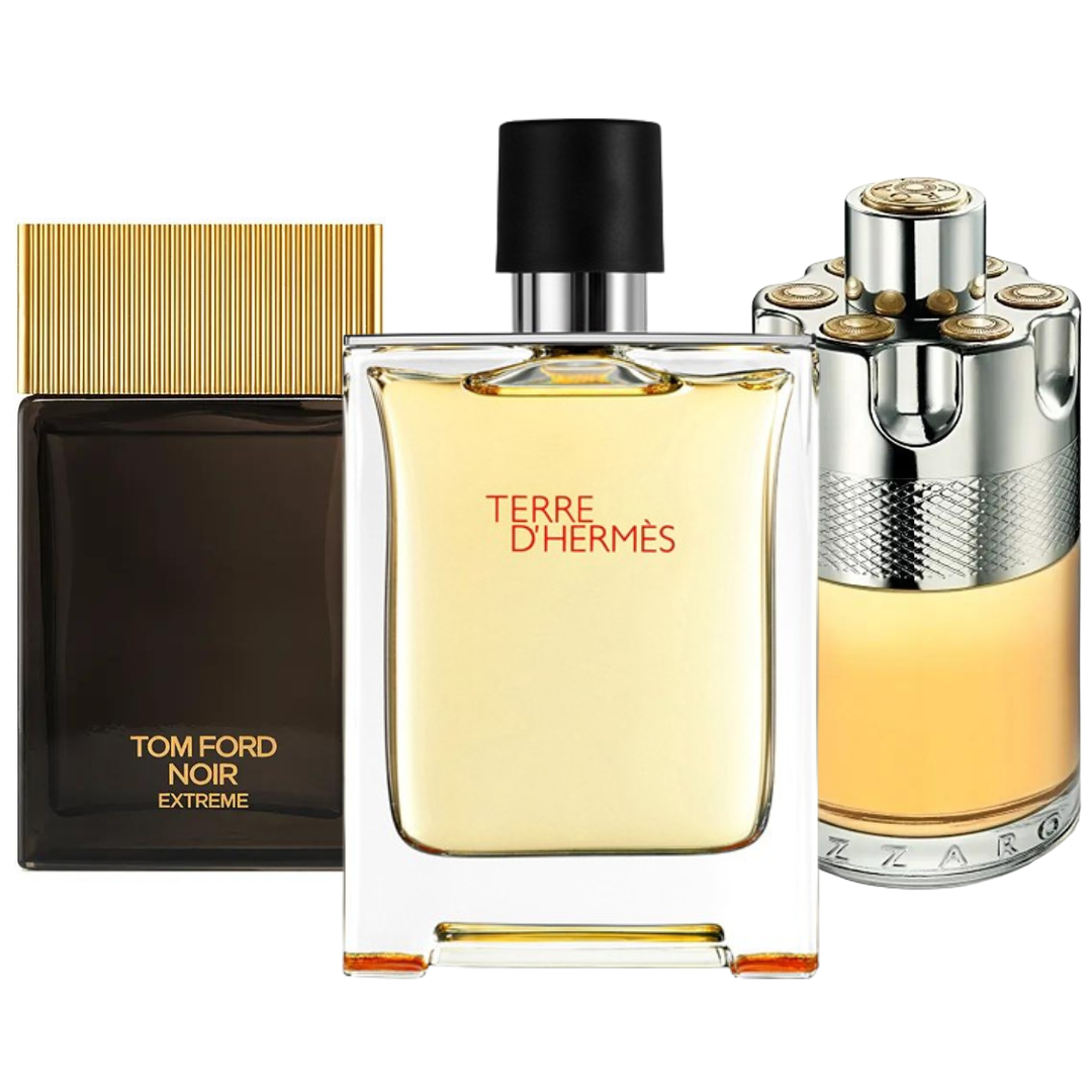 Set de 3 parfumuri | Terre d’Hermès + Azzaro Wanted + Tom Ford Noir Extreme 100 m