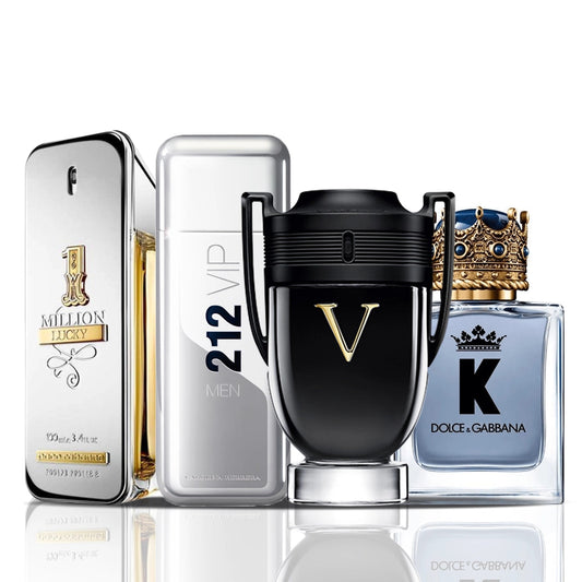 Set de 4 parfumrui | 1 Million Lucky + 212 VIP Men + Invictus Victory + Dolce & Gabbana K 100 ml